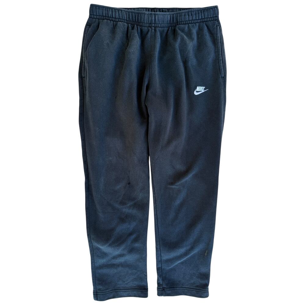 Nike Sweatpants Mens XL Black Athletic Jogger Swoosh Fleece Training Pants